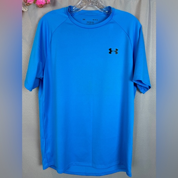 Under Armour Blue Tech T- Sz Medium - Picture 1 of 5